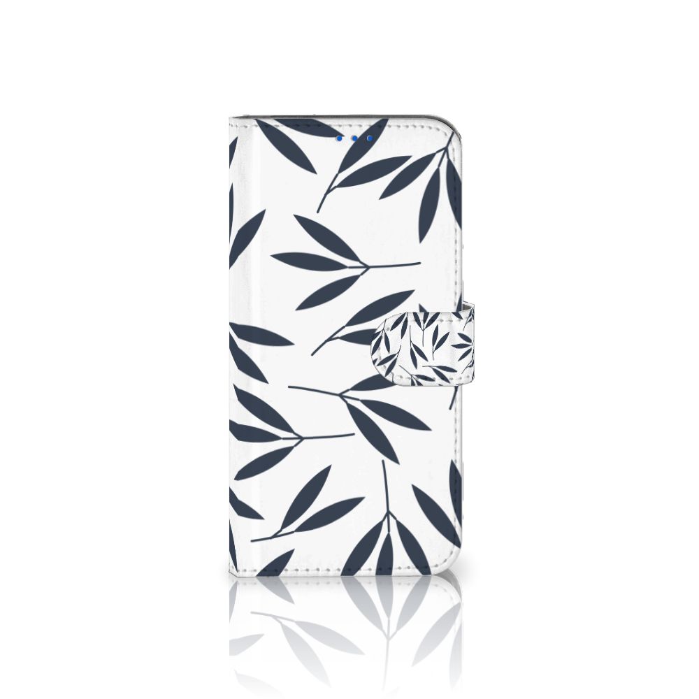 OPPO Reno6 5G Hoesje Leaves Blue