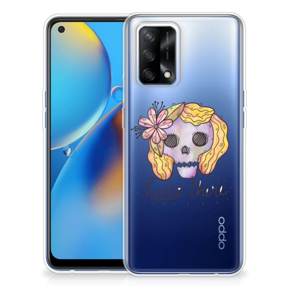 Silicone Back Case OPPO A74 4G Boho Skull B2C Telecom