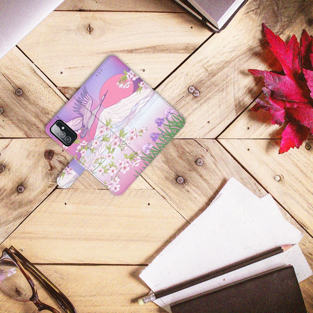 Samsung Galaxy M52 Telefoonhoesje met Pasjes Bird Flying