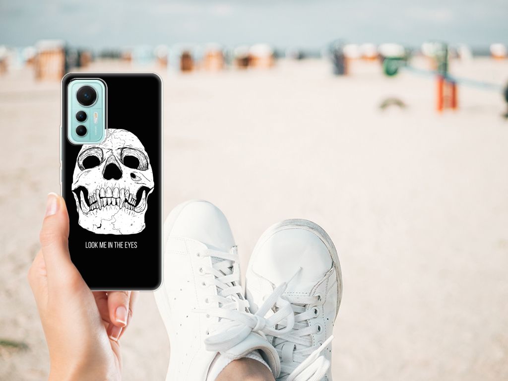Silicone Back Case Xiaomi 12 Lite Skull Eyes B2C Telecom