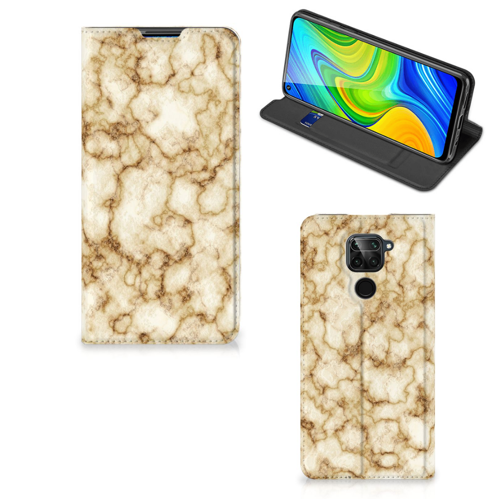 Xiaomi Redmi Note 9 Standcase Marmer Goud - B2C Telecom
