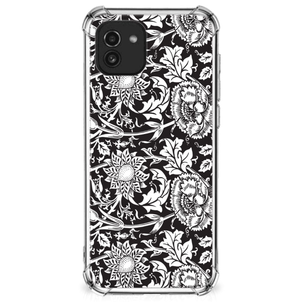 Samsung Galaxy A03 Case Black Flowers B2C Telecom
