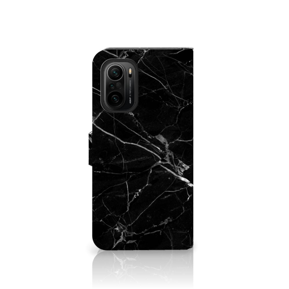 Poco F3 | Xiaomi Mi 11i Bookcase Marmer Zwart - Origineel Cadeau Vader