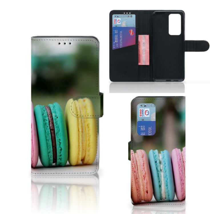 Huawei P40 Pro Book Cover Macarons