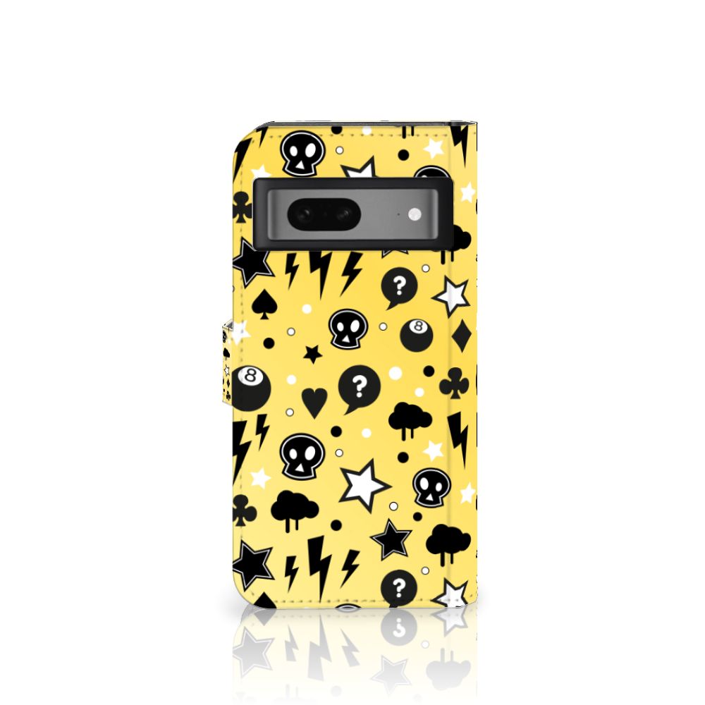 Telefoonhoesje met Naam Google Pixel 7 Punk Geel