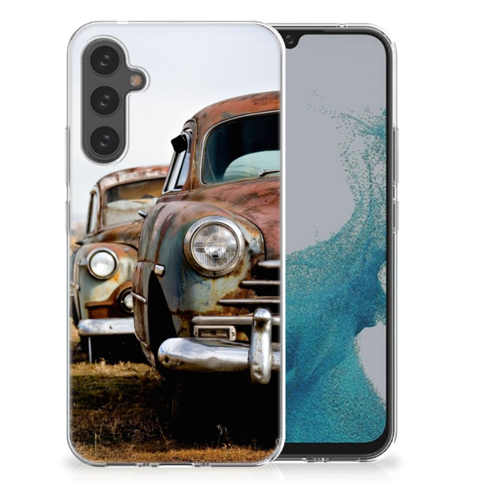 Samsung Galaxy A34 Siliconen Hoesje met foto Vintage Auto B2C Telecom