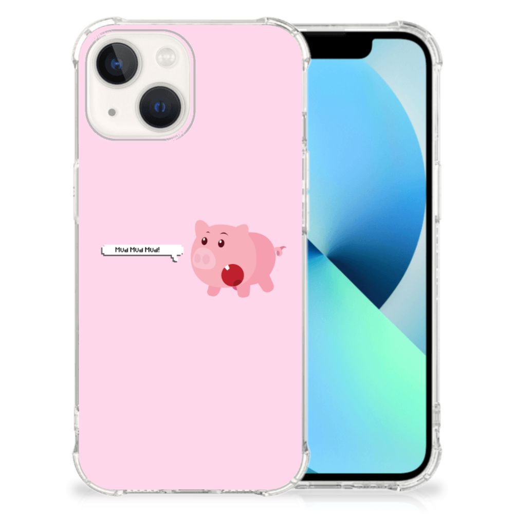 iPhone 13 Stevig Bumper Hoesje Pig Mud B2C Telecom