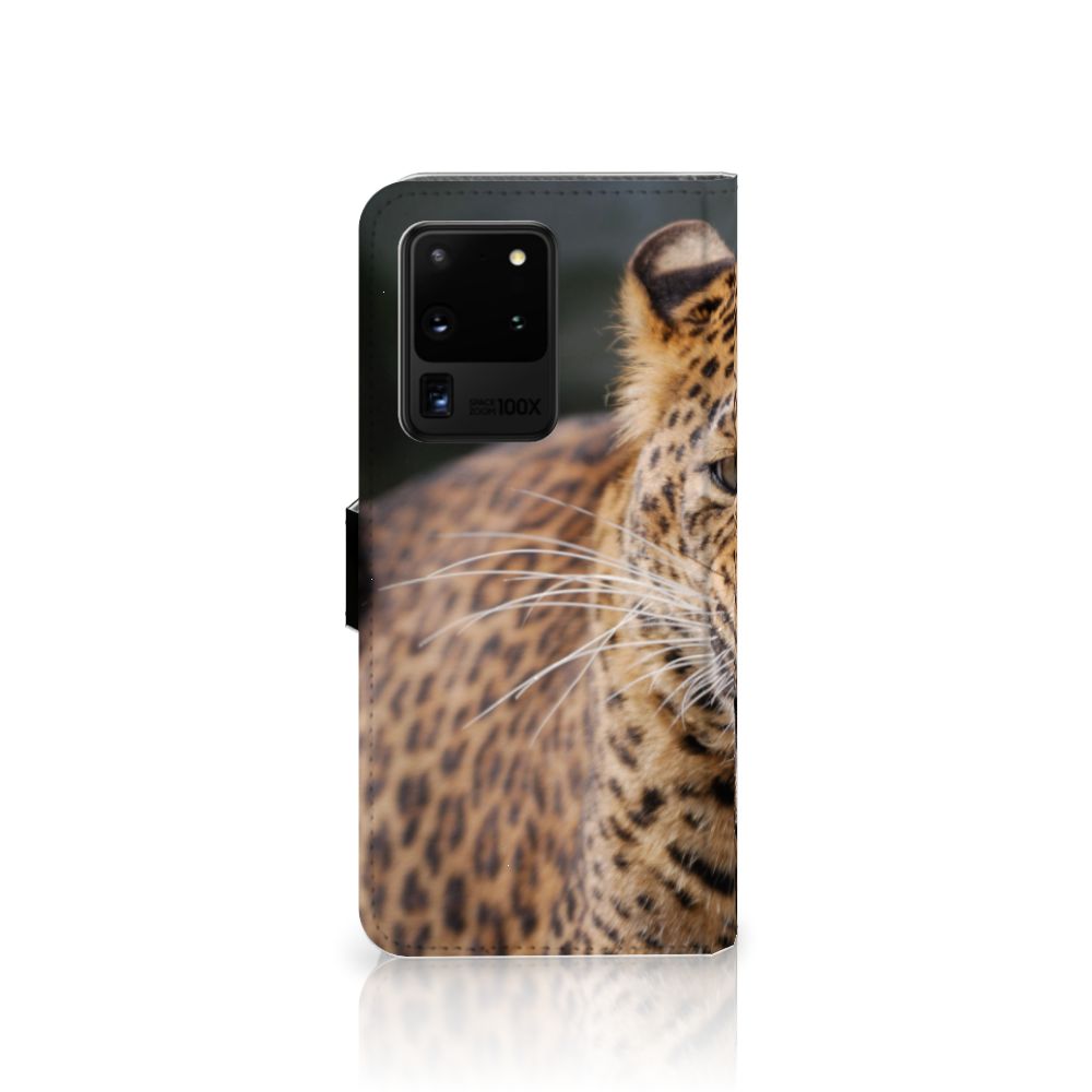 Samsung Galaxy S20 Ultra Telefoonhoesje met Pasjes Luipaard