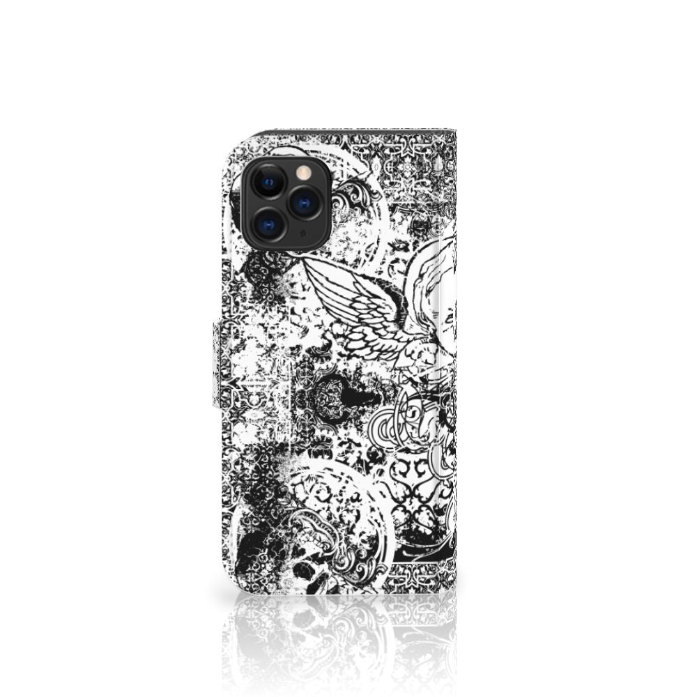 Telefoonhoesje met Naam Apple iPhone 11 Pro Skulls Angel