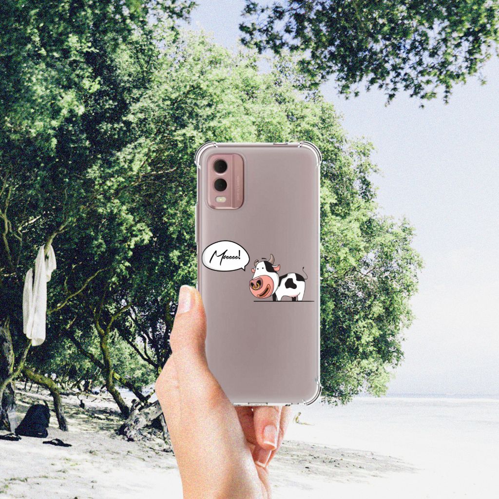 Nokia C32 Stevig Bumper Hoesje Cow B2C Telecom
