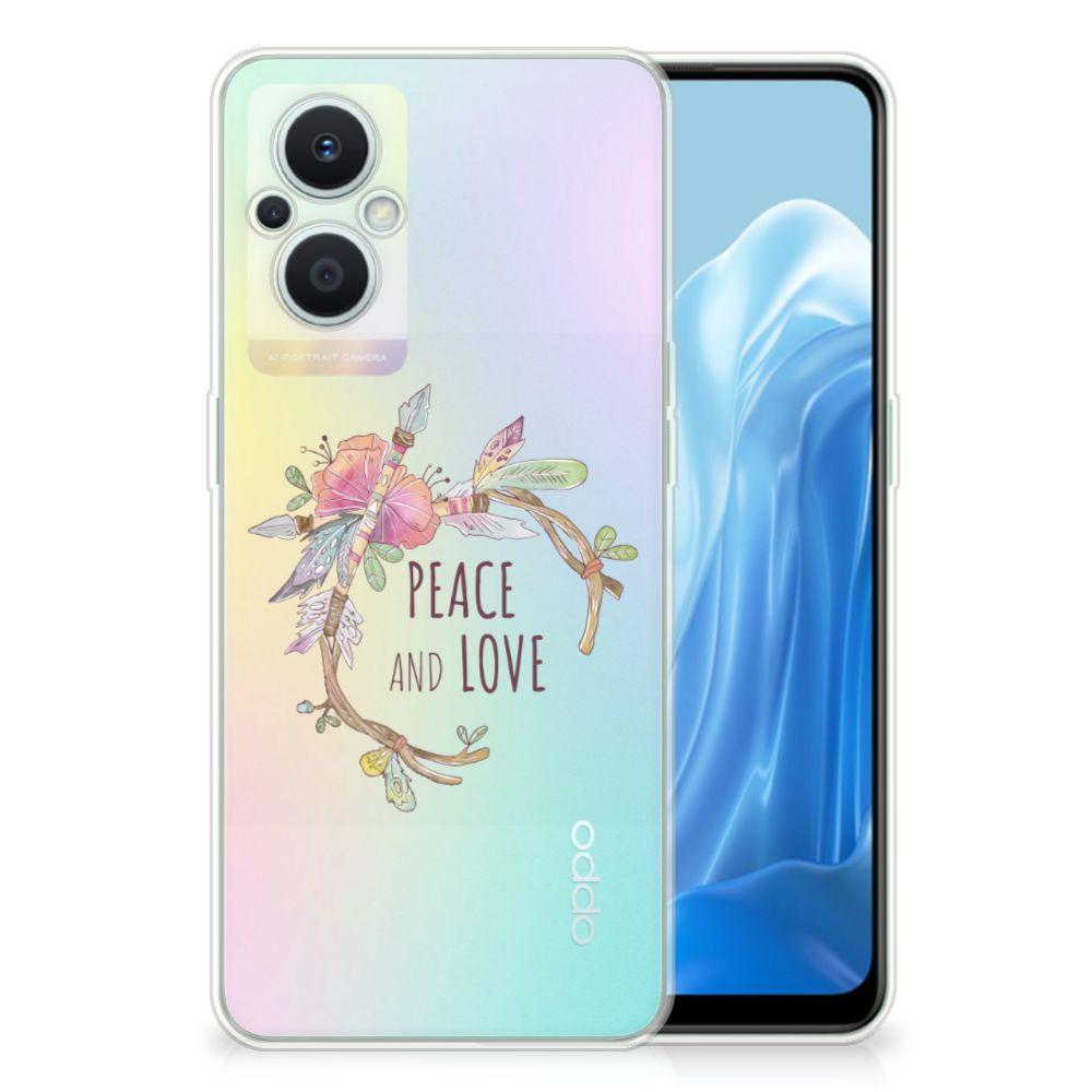 OPPO Reno8 Lite Telefoonhoesje met Naam Boho Text B2C Telecom