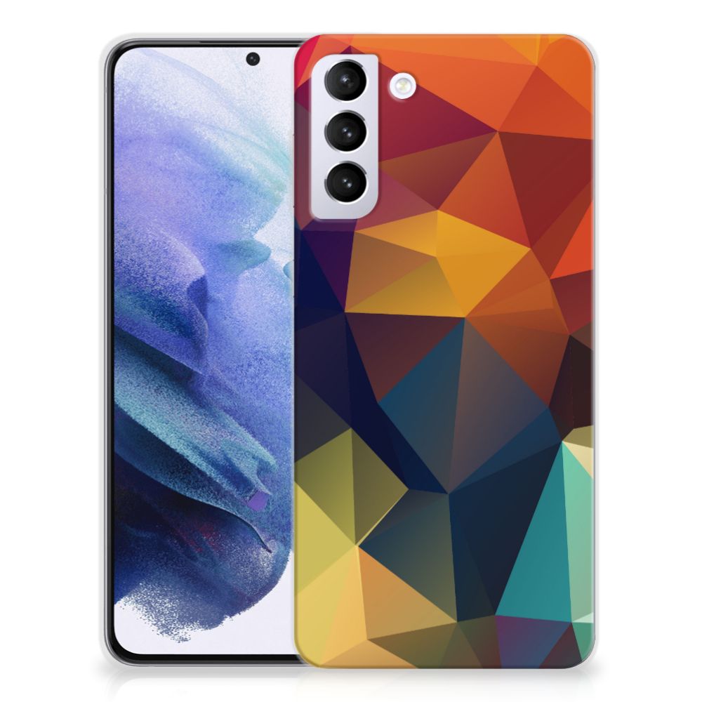 Samsung Galaxy S21 Plus TPU Hoesje Polygon Color B2C Telecom