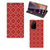 Samsung Galaxy Note 20 Ultra Hoesje met Magneet Batik Rood - B2C Telecom