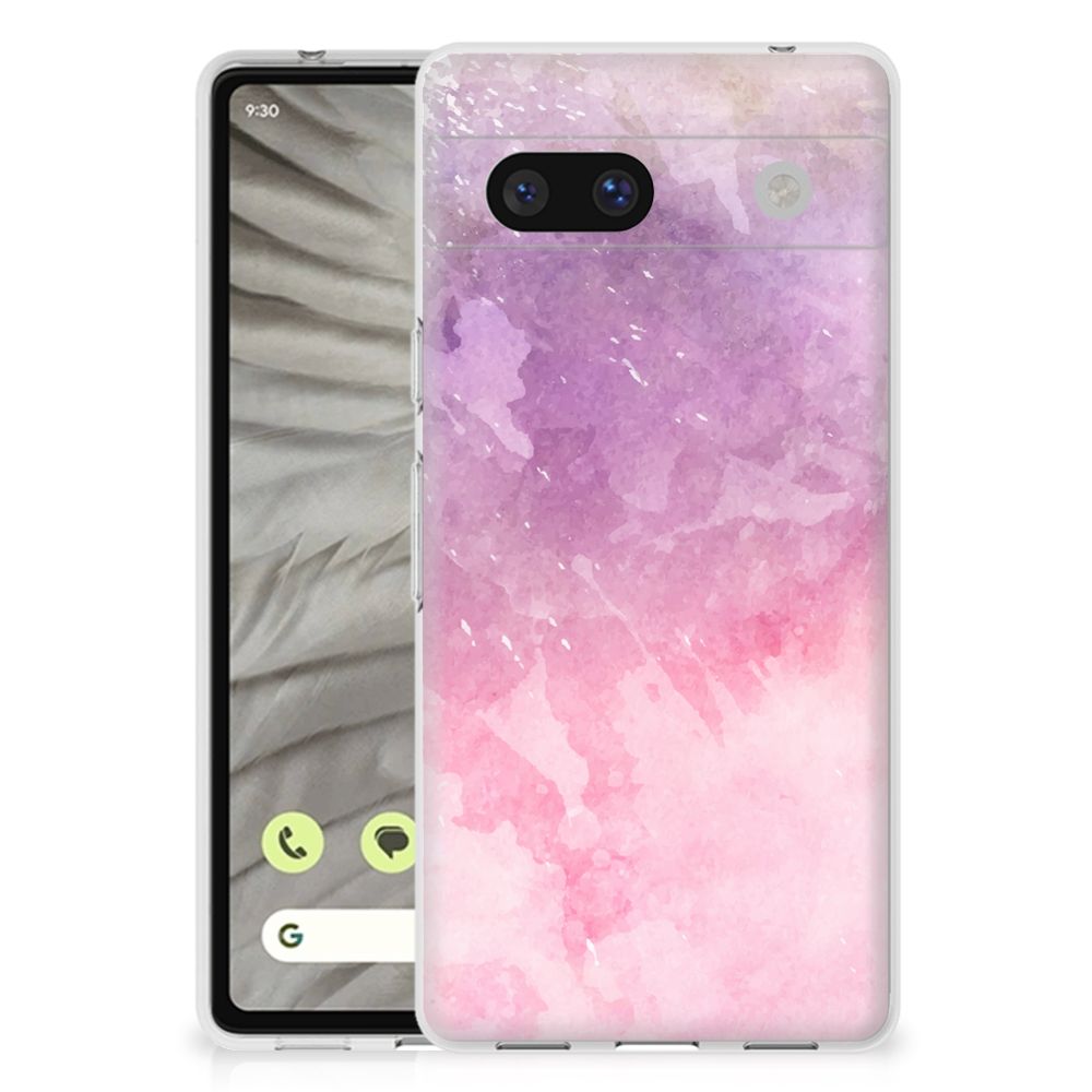 Hoesje maken Google Pixel 7A Pink Purple Paint