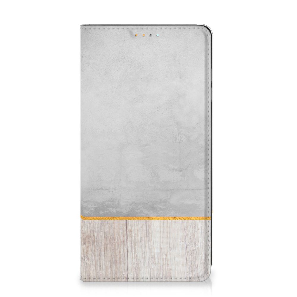 Samsung Galaxy A32 4G | A32 5G Enterprise Editie Book Wallet Case Wood Concrete - B2C Telecom