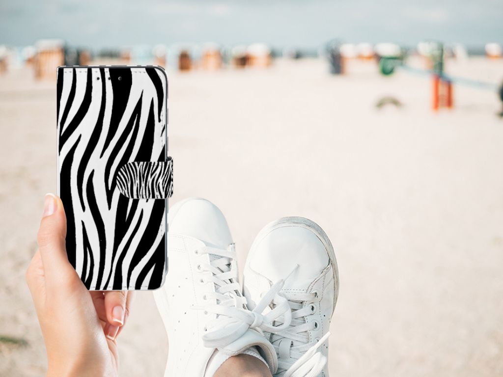 Xiaomi Redmi 8A Telefoonhoesje met Pasjes Zebra