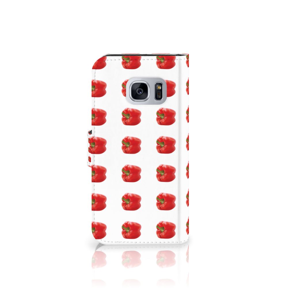 Samsung Galaxy S7 Book Cover Paprika Red