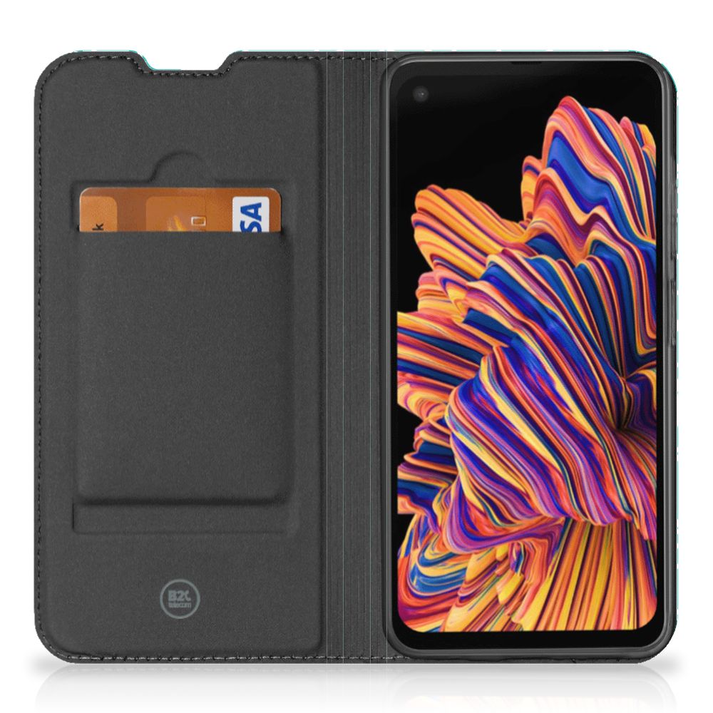Samsung Galaxy Xcover 6 Pro Bookcase Cracks Blue - B2C Telecom