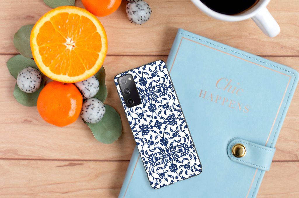Samsung Galaxy S20 Skin Case Flower Blue B2C Telecom