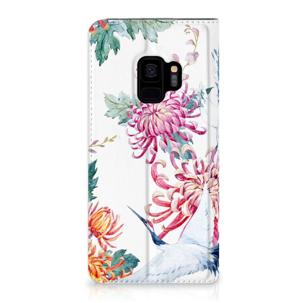 Samsung Galaxy S9 Hoesje maken Bird Flowers