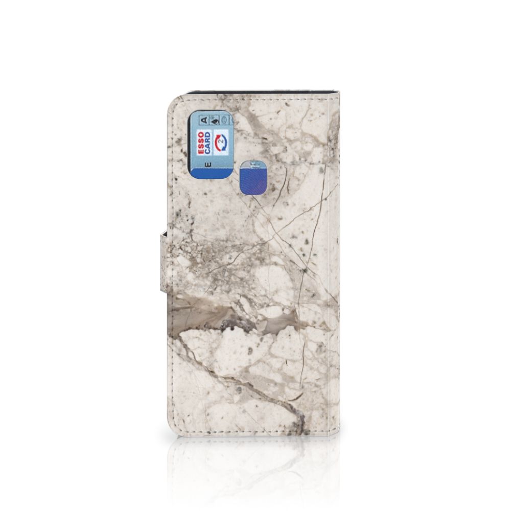 Samsung Galaxy M31 Bookcase Marmer Beige