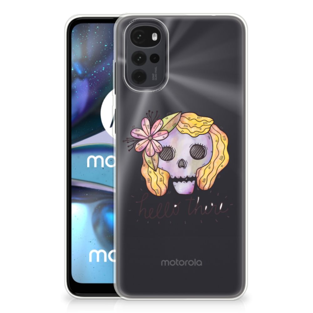 Silicone Back Case Motorola Moto G22 Boho Skull B2C Telecom