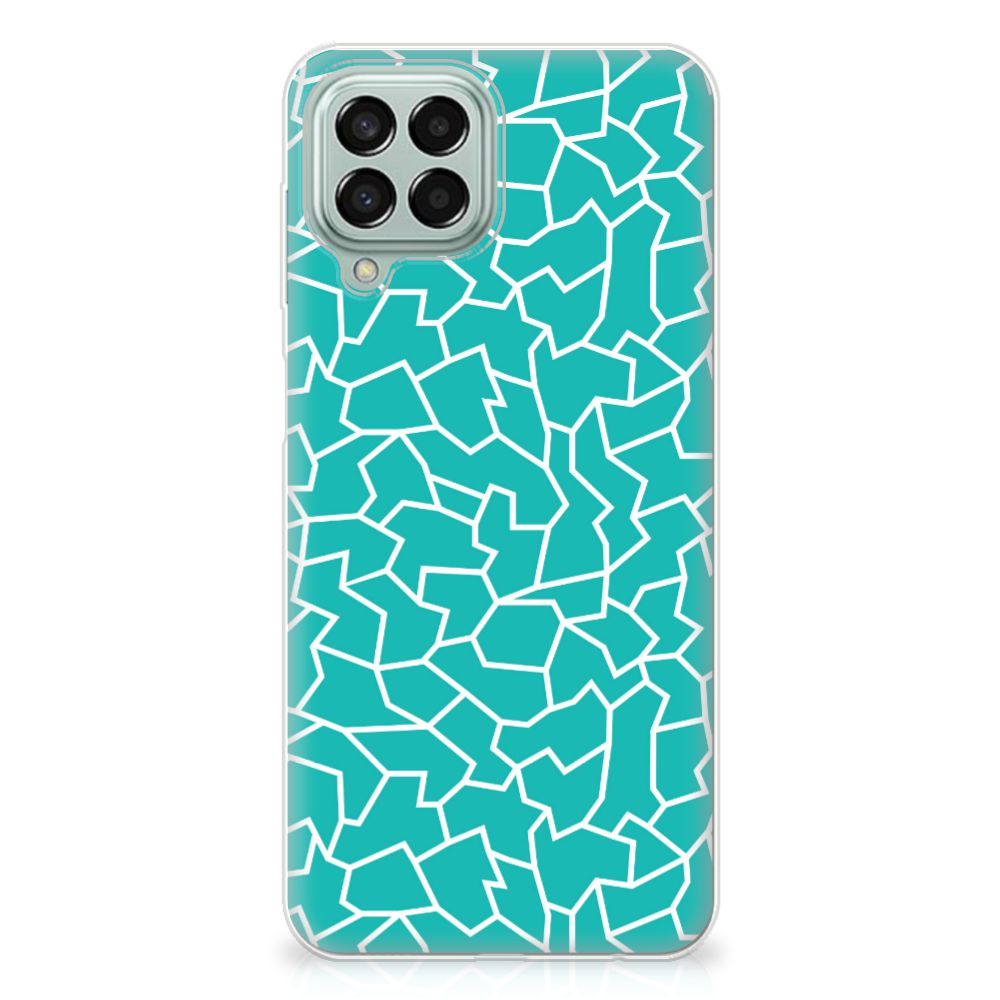 Samsung Galaxy M33 Hoesje maken Cracks Blue B2C Telecom