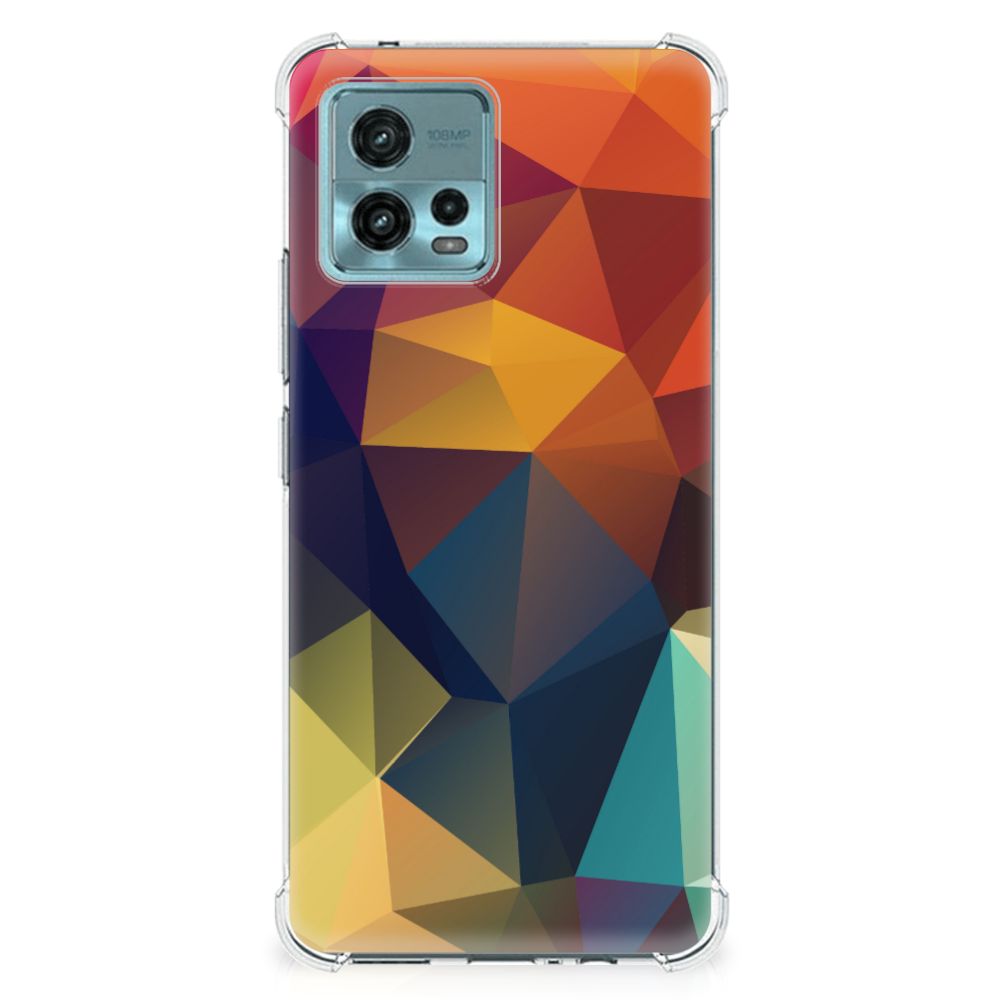 otorola Moto G72 Shockproof Case Polygon Color