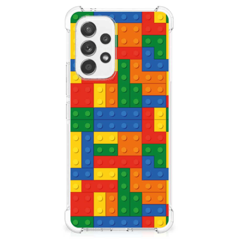 Samsung Galaxy A53 5G Doorzichtige Silicone Hoesje Blokken