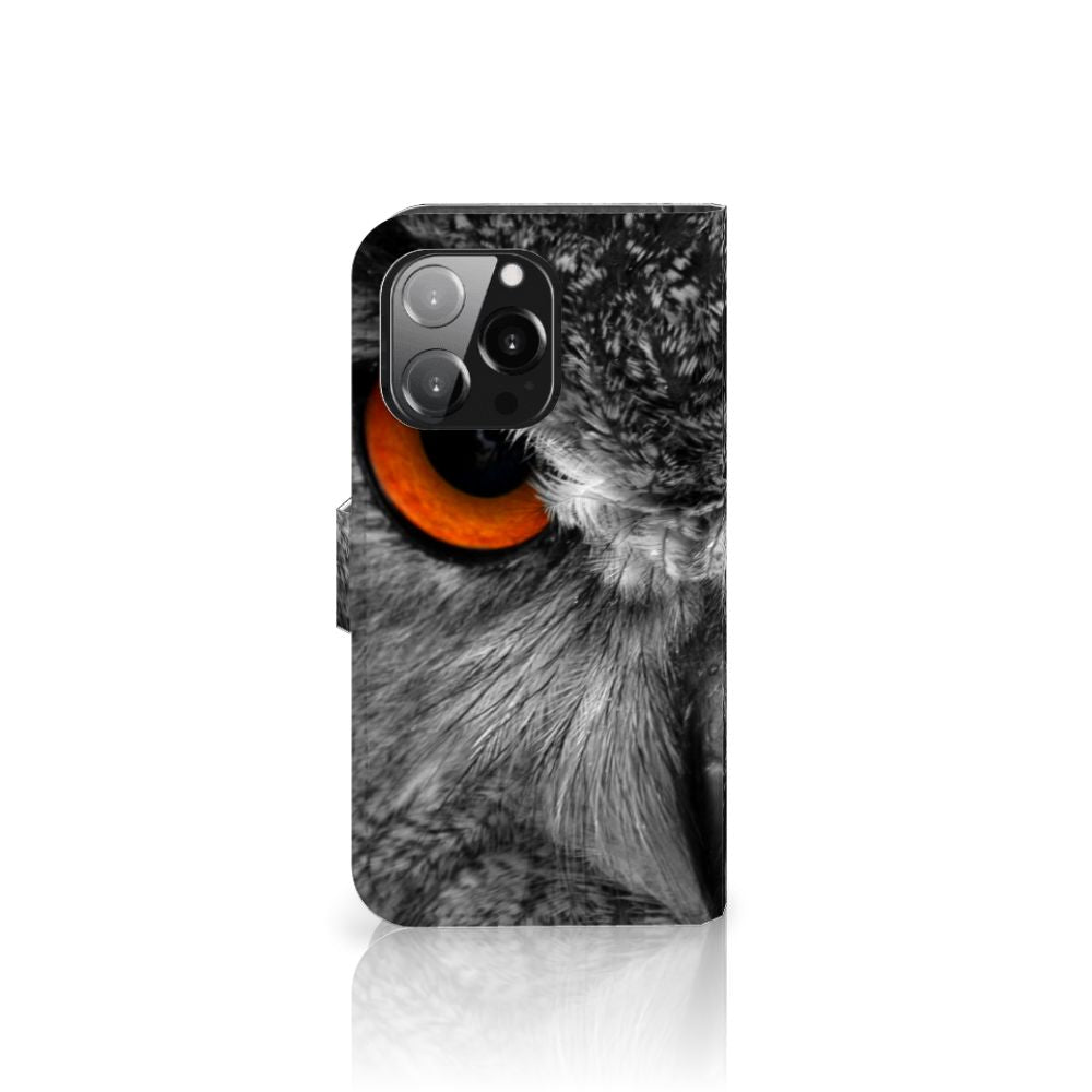iPhone 13 Pro Telefoonhoesje met Pasjes Uil