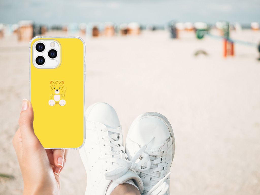 Apple iPhone 14 Pro Max Stevig Bumper Hoesje Baby Leopard B2C Telecom