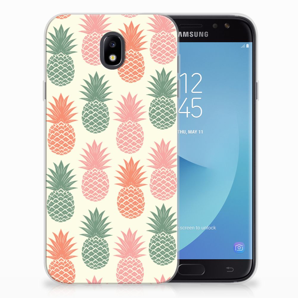 Samsung Galaxy J7 2017 | J7 Pro Siliconen Case Ananas