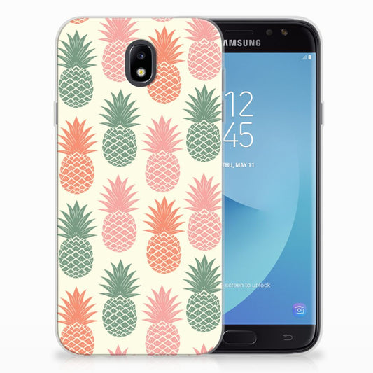 Samsung Galaxy J7 2017 | J7 Pro Siliconen Case Ananas