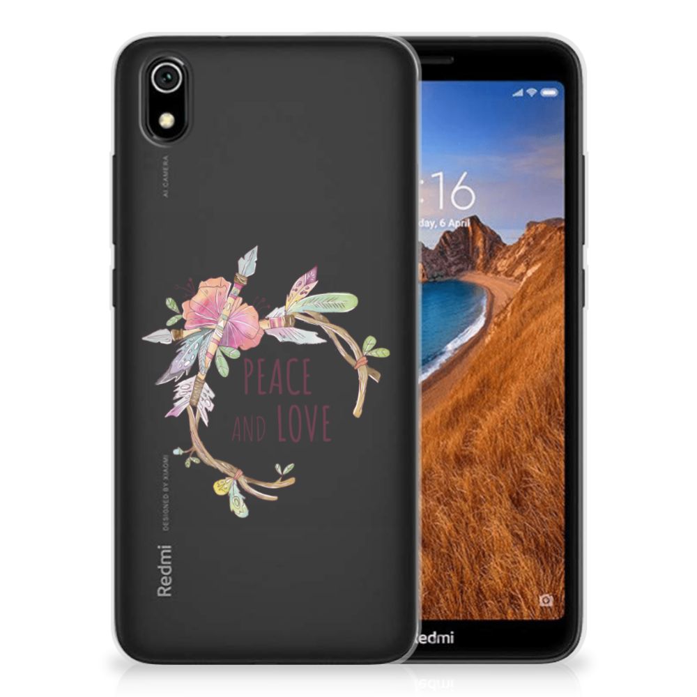 Xiaomi Redmi 7A Telefoonhoesje met Naam Boho Text