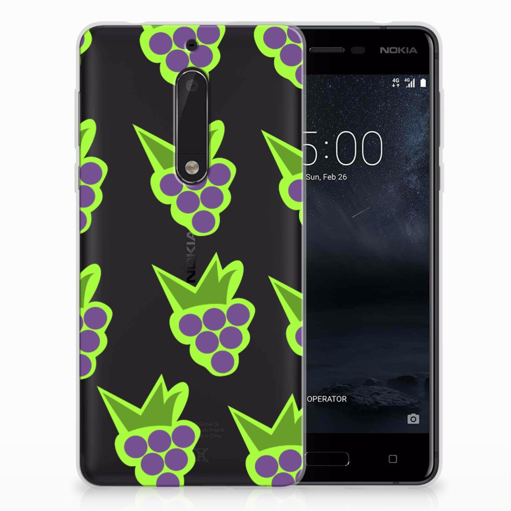 Nokia 5 Siliconen Case Druiven