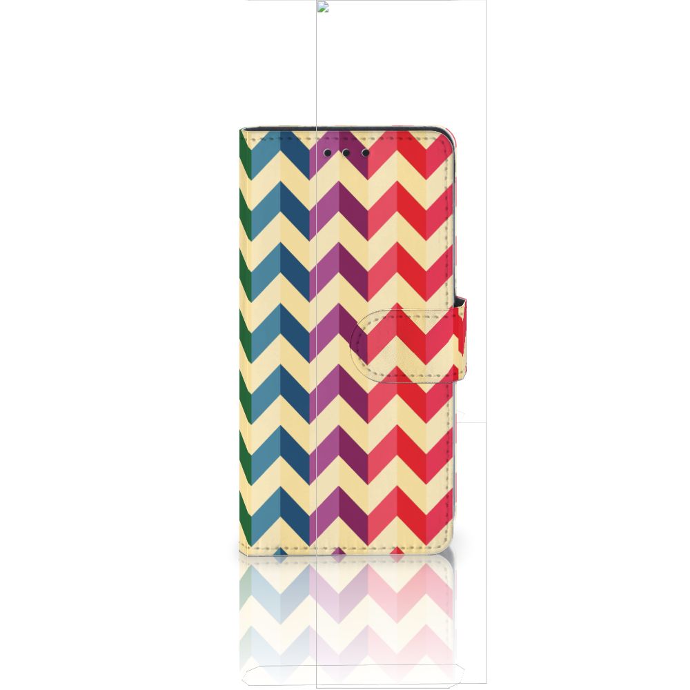 Huawei Ascend P8 Lite Telefoon Hoesje Zigzag Multi Color