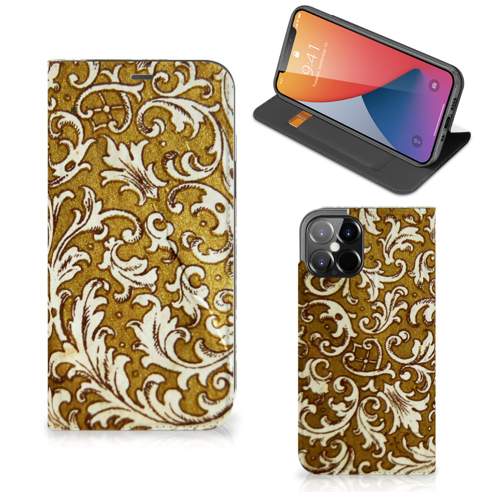Telefoon Hoesje iPhone 12 Pro Max Barok Goud - B2C Telecom