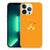 iPhone 13 Pro Max Telefoonhoesje met Naam Baby Beer, schattig ontwerp met een teddybeer op een oranje achtergrond.