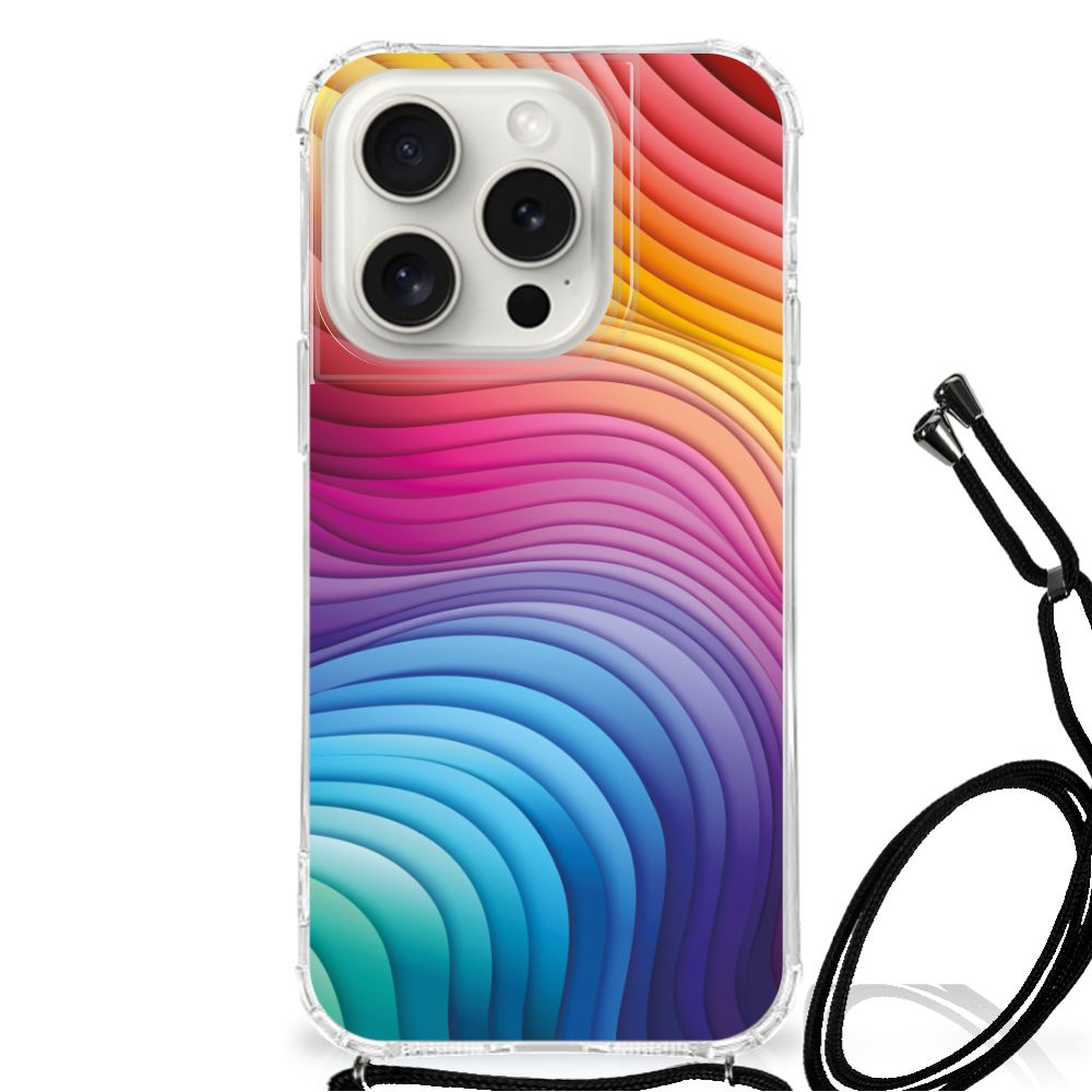 Shockproof Case voor iPhone 15 Pro Regenboog