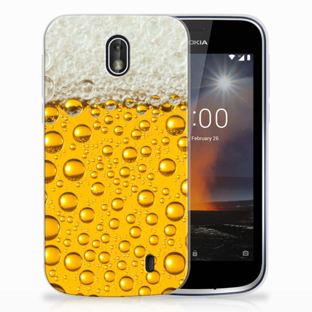 Nokia 1 Siliconen Case Bier