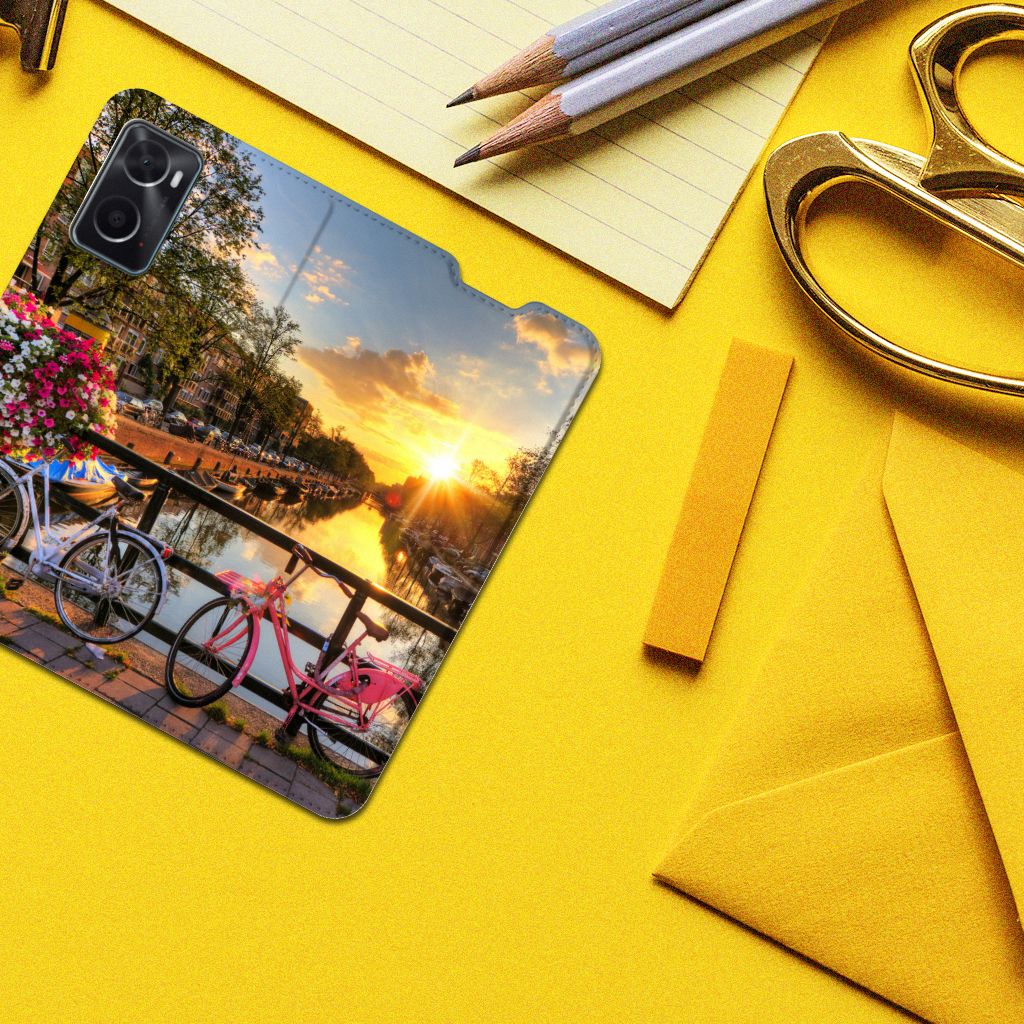 OPPO A96 | A76 Book Cover Amsterdamse Grachten - B2C Telecom