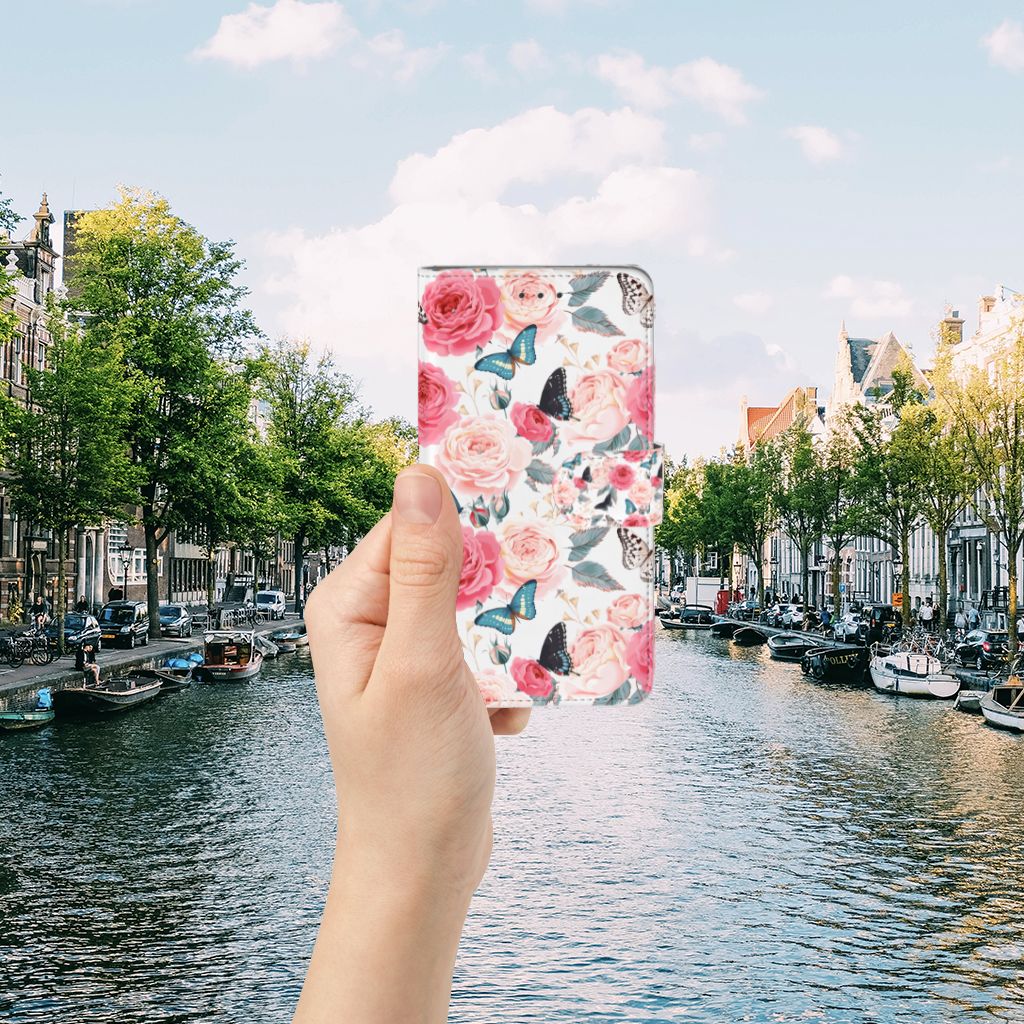 Samsung Galaxy J7 2016 Hoesje Butterfly Roses