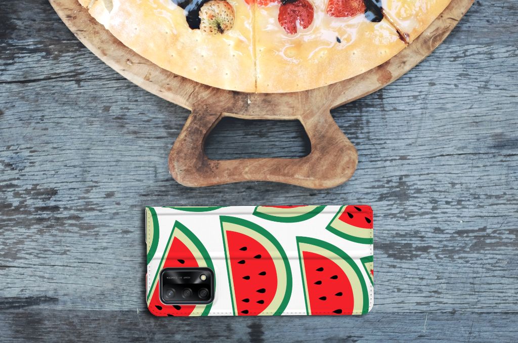 OPPO A74 4G Flip Style Cover Watermelons - B2C Telecom