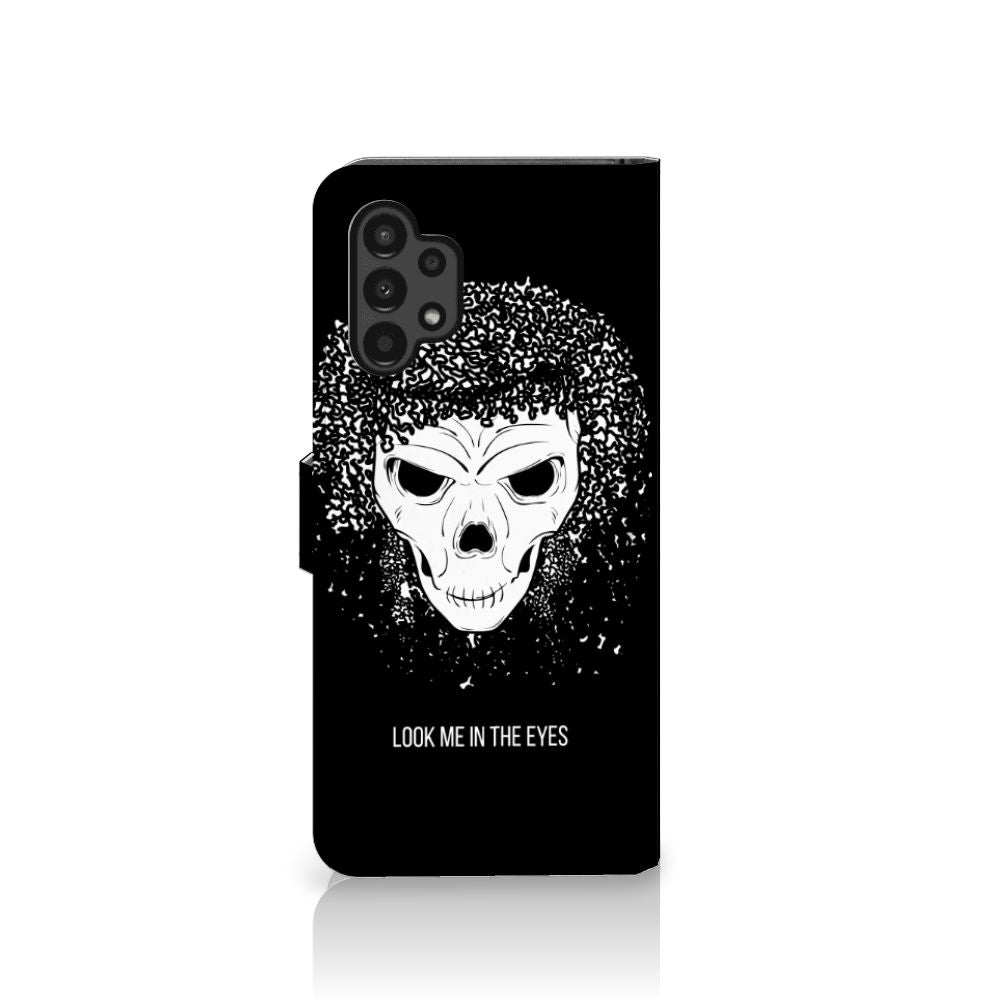 Telefoonhoesje met Naam Samsung Galaxy A13 (4G) Skull Hair