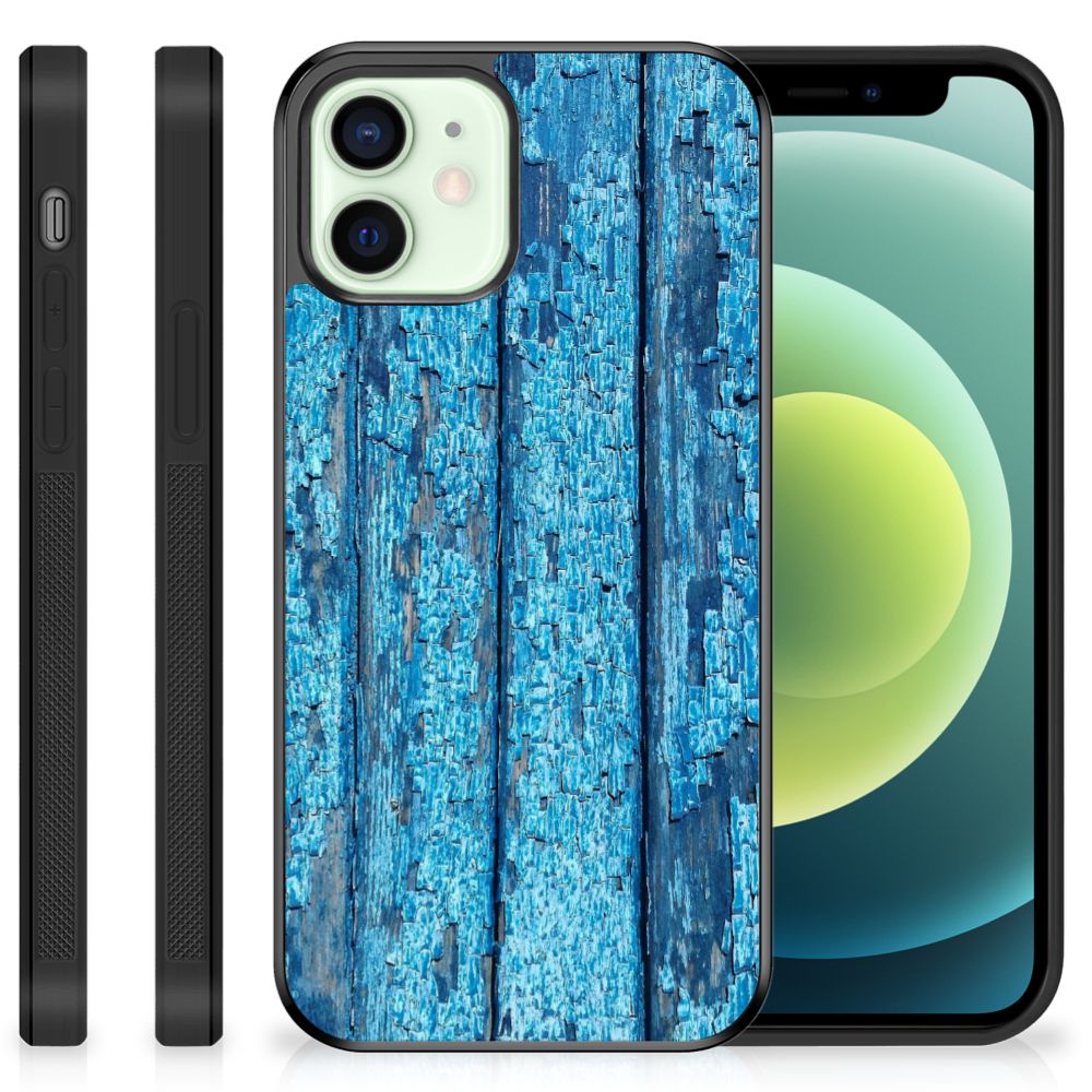 iPhone 12 Mini Grip Case Wood Blue B2C Telecom