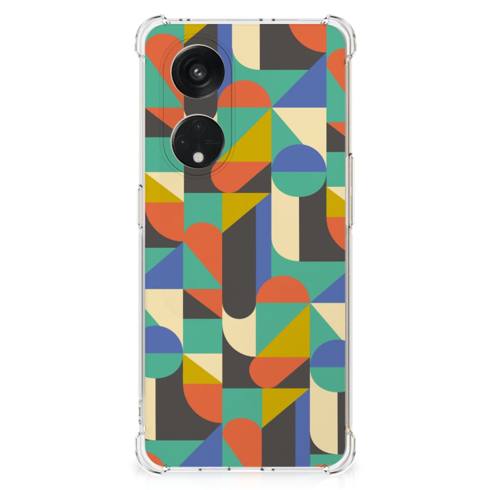 OPPO Reno8 T 5G Doorzichtige Silicone Hoesje Funky Retro B2C Telecom