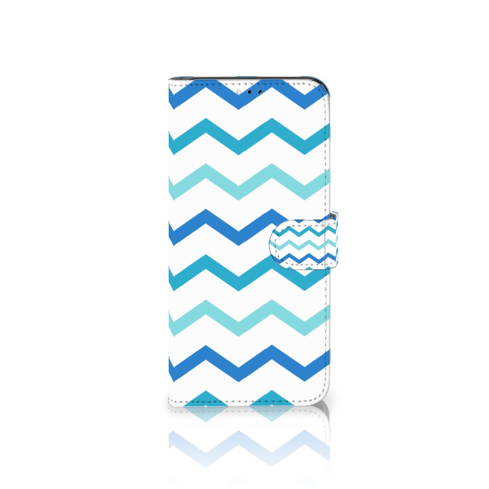 Samsung Galaxy A23 Telefoon Hoesje Zigzag Blauw