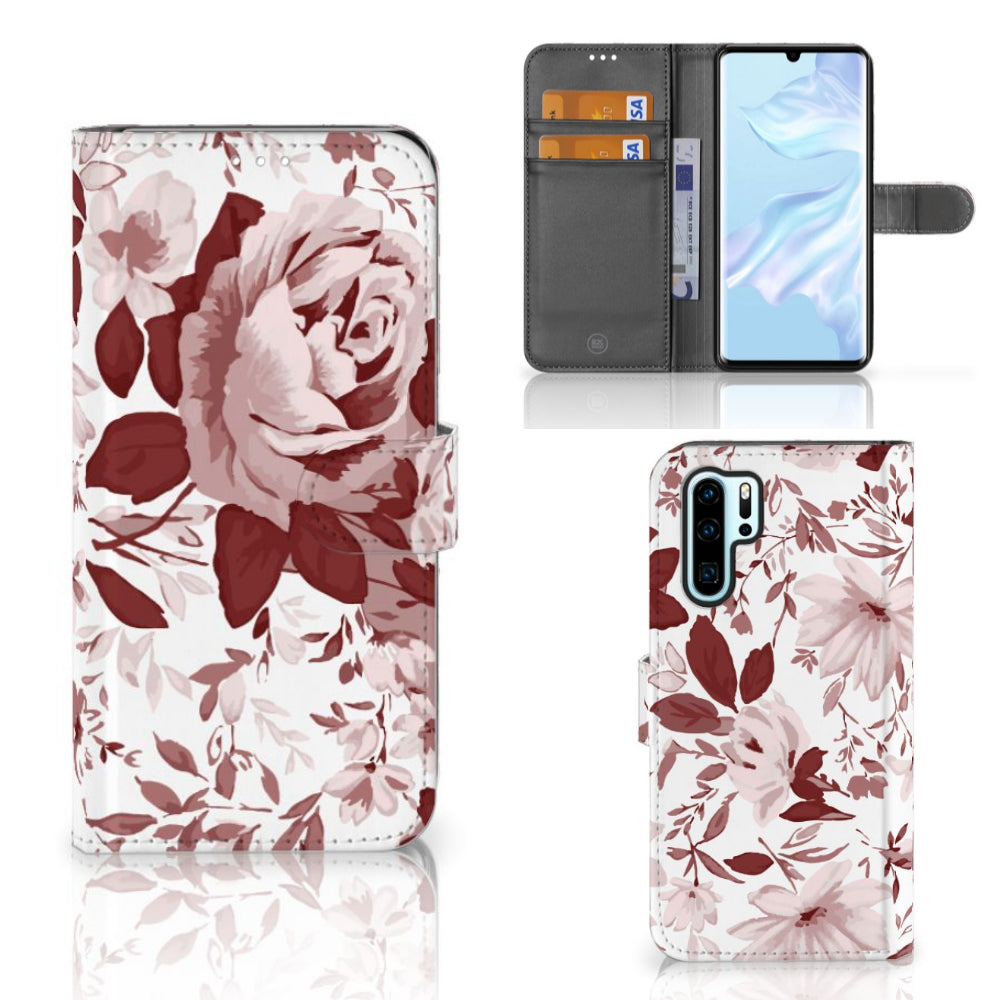 Hoesje Huawei P30 Pro Watercolor Flowers