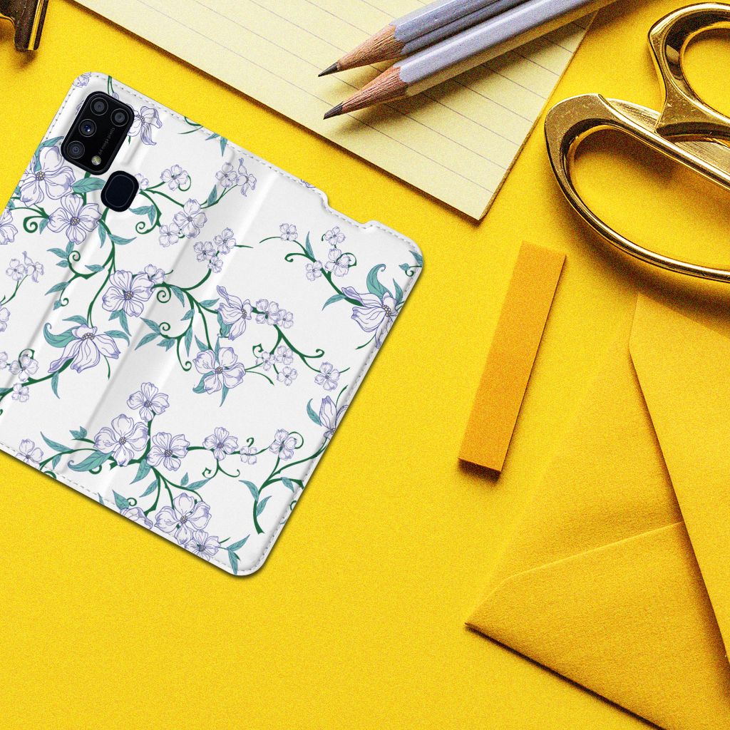 Samsung Galaxy M31 Uniek Smart Cover Blossom White - B2C Telecom