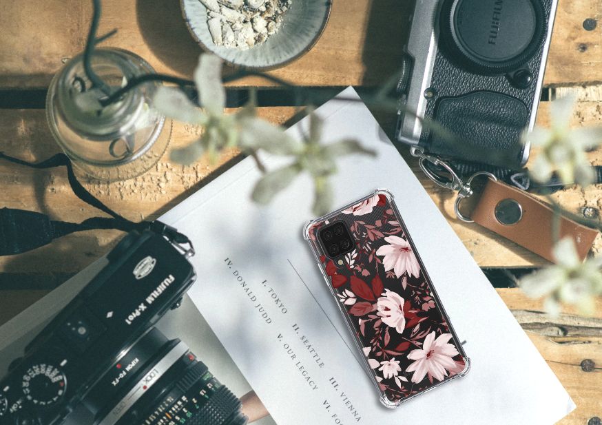 Back Cover Samsung Galaxy A12 Watercolor Flowers